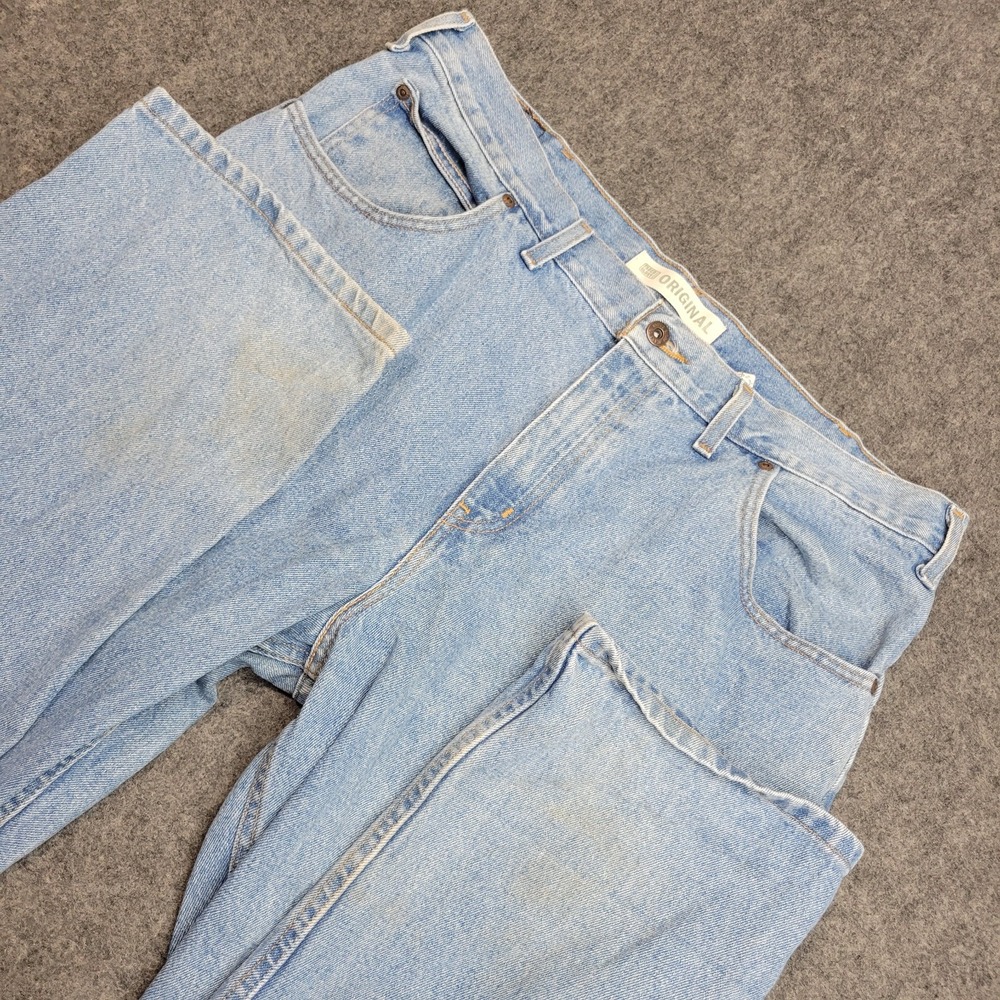 VTG Faded Glory Jeans Mens 38x30 Blue Denim‎ Original Fit Streetwear Americana